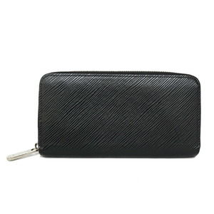 Louis Vuitton Epi Wallet Zippy Black Hot Leather Pink